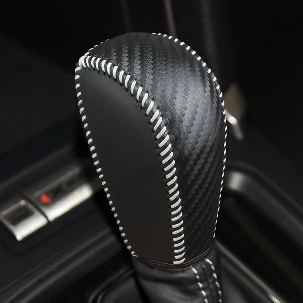 Auto PU Leder Schaltknauf Abdeckung Handball Trim Für Subaru Forester 13-18 CROSSTREK 13-14 Subaru XV 12-17 Subaru LEVORG 14-16 – Detail 16