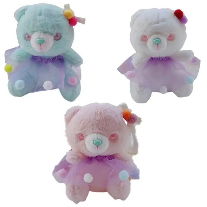 

Милая деталь, 4,3 дюйма, медведь, набивное животное, держатель ключа для автомобиля, Женская подвесная игрушка, пушистое украшение