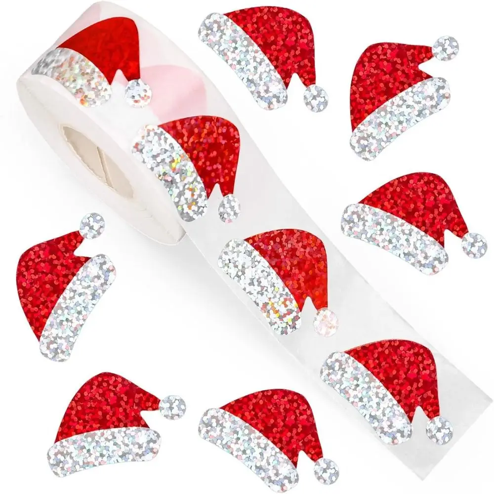 Waterproof Christmas Stickers Snowman Decorative Paper Labels