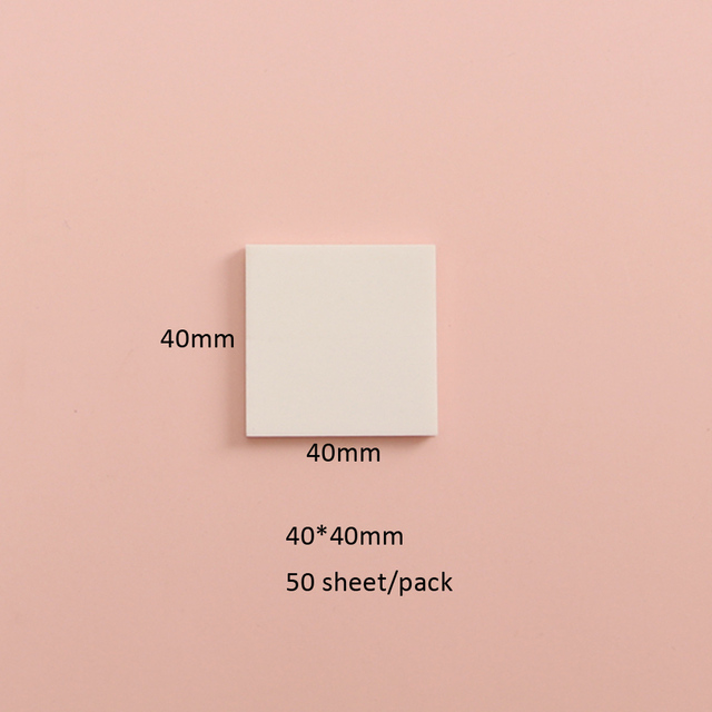 Sheets Transparent Sticky Notepad Waterproof Self-Adhesive Memo Notes Pads School Office Stationery Home Stick it Notes