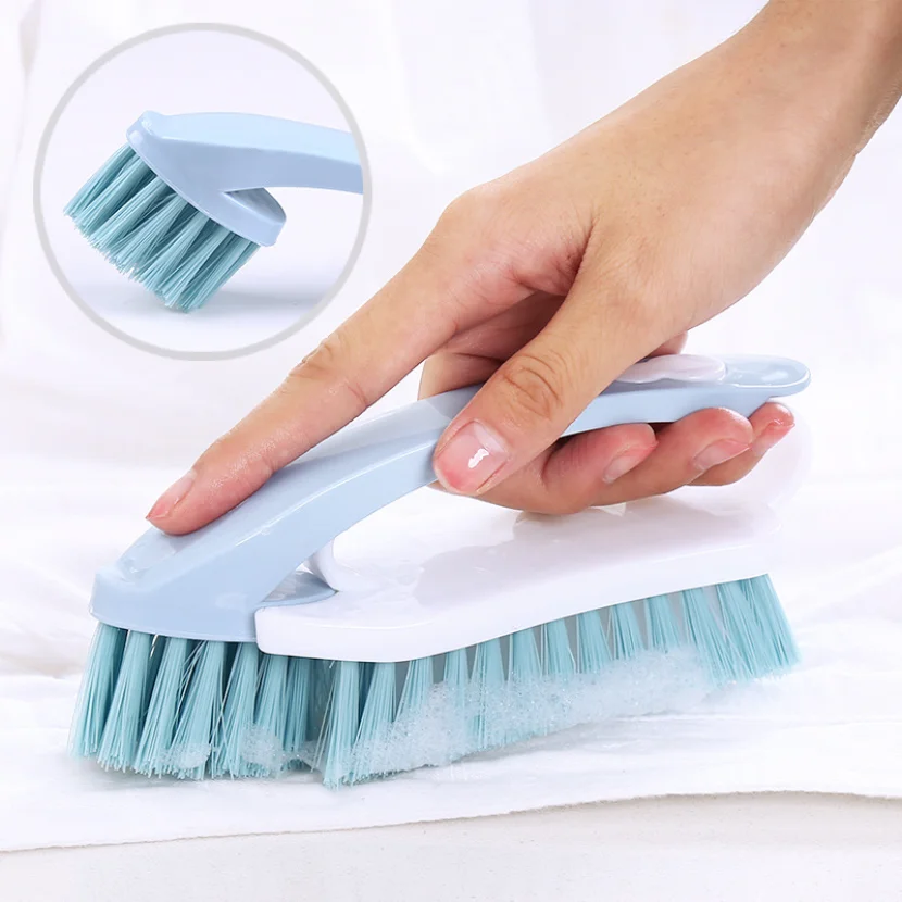 

Multi-functional Laundry Brush 2-in-1 Household Soft Hair Household Plastic Cleaning, Shoe Washing Brush1PC