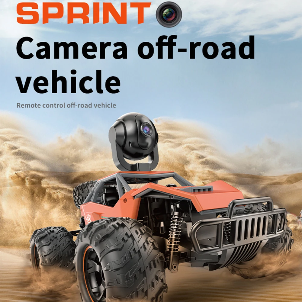 RC Trucks 2.4G 1:14 Alloy Off-Road Climbing Car High-speed 1080P WiFi Camera Video Drift Remote Control Car Toys for Boys Gifts 2