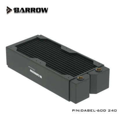 Barrow Dabel60d Radiador de Cobre Vermelho Ferramenta de Refrigeração de Água Cpu Overclocking Cooler Espessura 60 mm 12cm Fan 120 240 360 480 - Imagem 6
