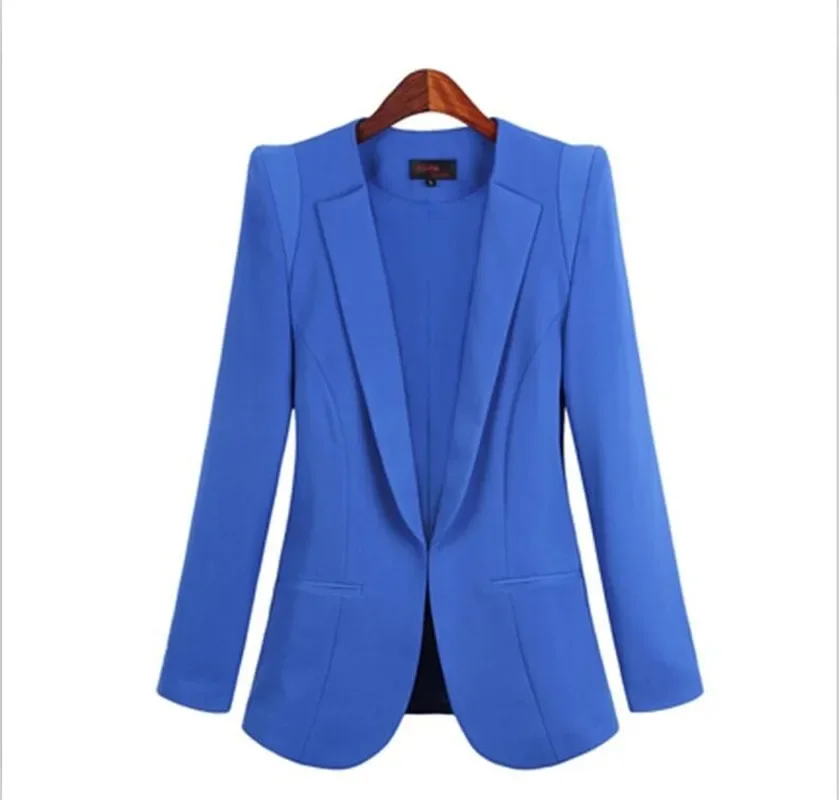 Women Hidden Breasted Blazers Plus Size Business Suits 2022 Spring Autumn New Solid Colors Long Sleeve Blazer Office Work Wear 2022 new ladies suit blazer spring women suits business suits office wear female work wear office suit 2 pieces jacket pants