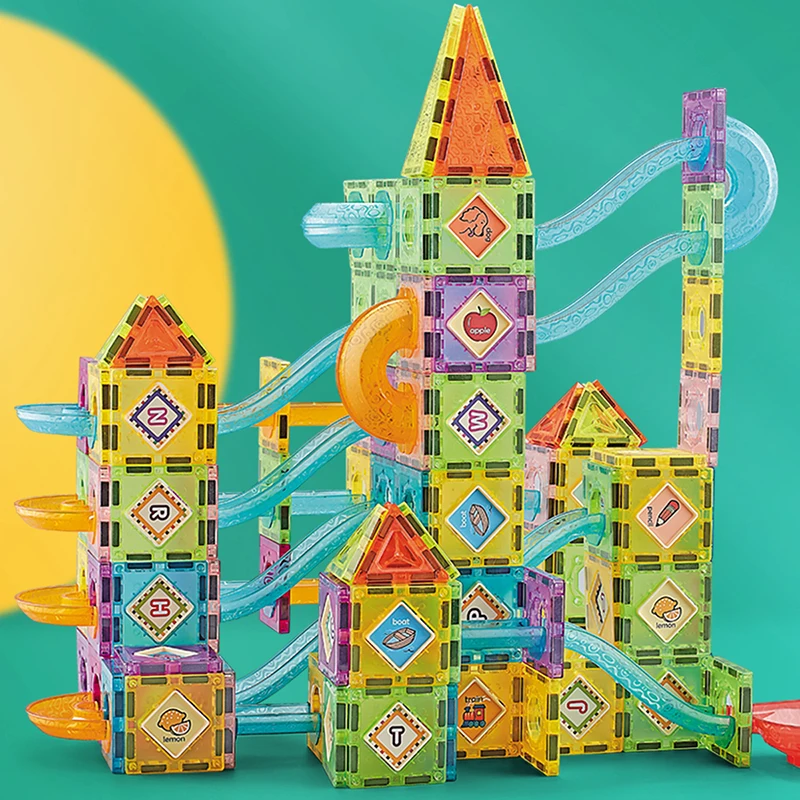 Blocks Toy Creative Building Blocks Magical Educational Toys Kids Gift Railcar