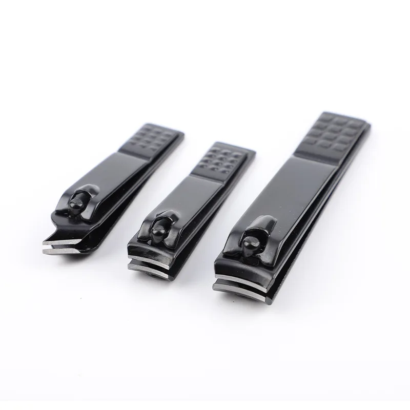 1PC Black Nail Clippers Stainless Steel Nail Cutter Thick Manicure Toenail Fingernail Plier Scissor Professional Trimmer