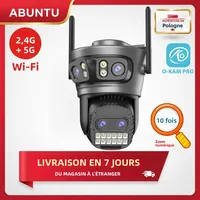 Caméra de sécurité WiFi 20MP 10K, Zoom numérique 10X, quatre objectifs, quatre écrans, caméra de Surveillance extérieure, détection humaine, Vision nocturne 1