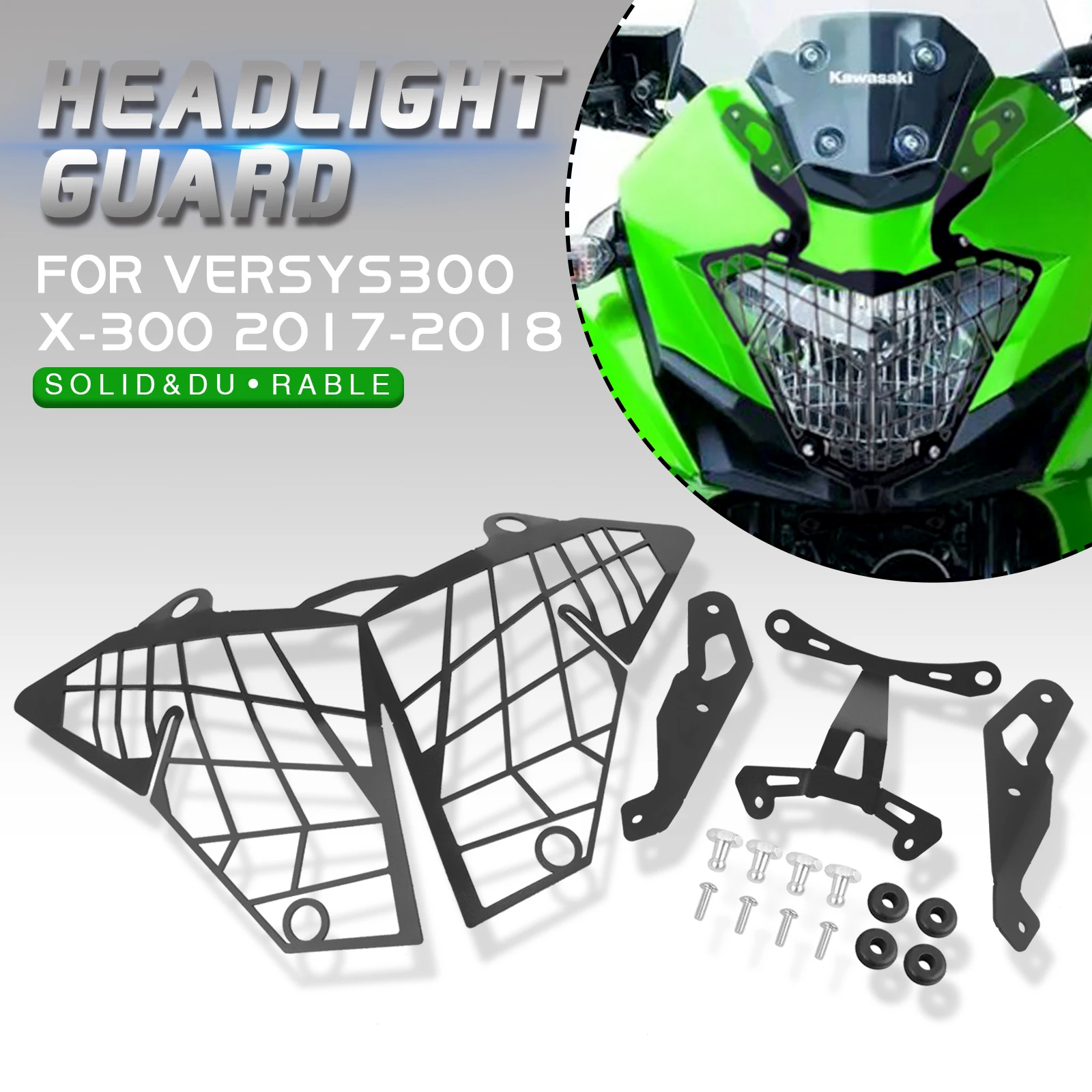 

Аксессуары для мотоциклов, защитная крышка фары, решетка радиатора для Kawasaki Versys 300 Versys250 X300 250 X-300 2015-2022