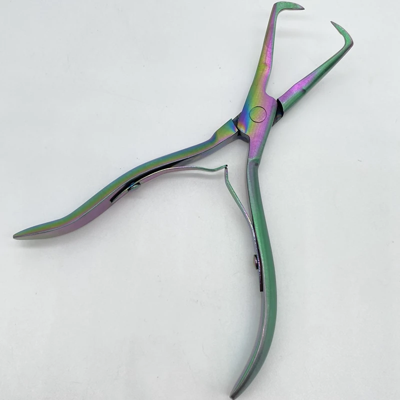1 PC 5.5 inch Stainless Steel Clamp Hair Extension Plier for hair extension pliers two hook Keratin Hair Extensions Removal Tools
