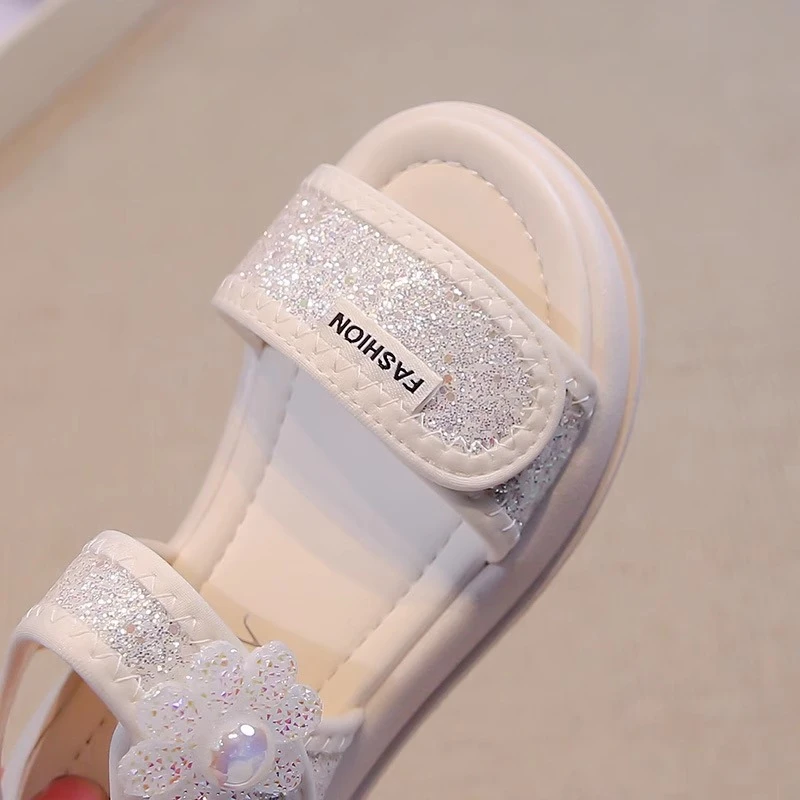 Girls Pink Sandals Anti Slip Soft Sole Toddler Beach Shoes