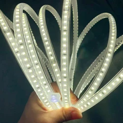Waterproof High Brightness LED Strip Light - Flexible 120 LEDs/M Rope Lamp for Outdoor and Indoor Decor, EU Plug (Natural white 4000K)