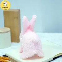 Cute Funny Interactive Electronic Pet Rabbit Toy With Sound Motion Function Perfect Gift For Kids Desktop Decoration 2