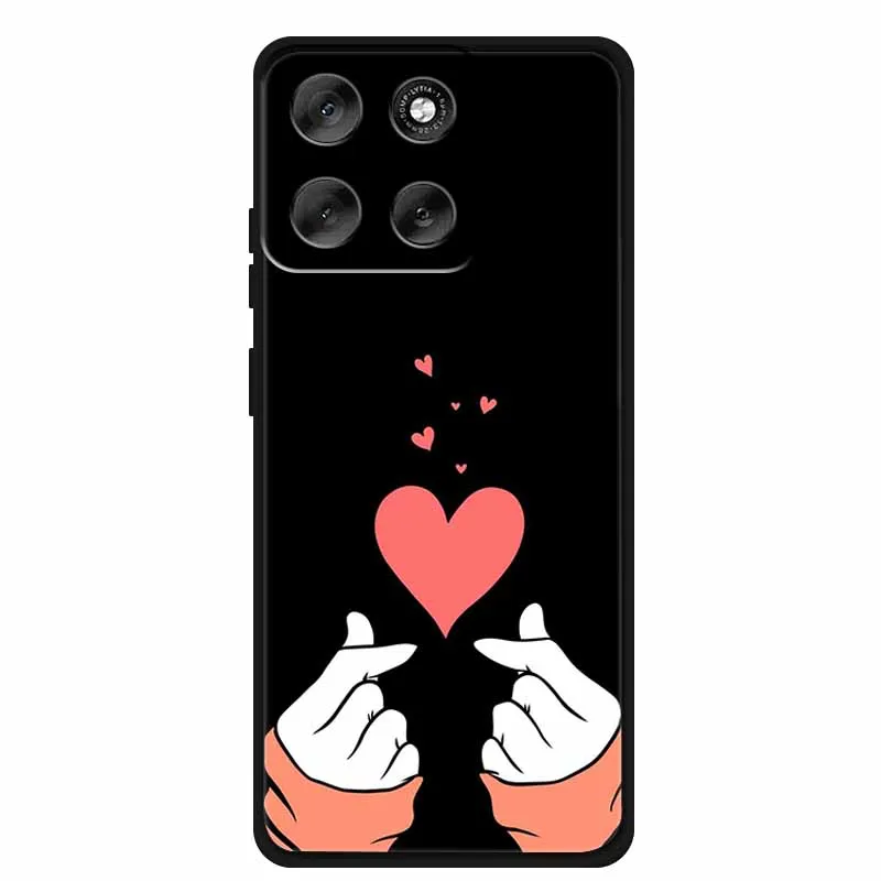 Luxury Silicone TPU Etui Cover - Soft Pink Anime Back Case