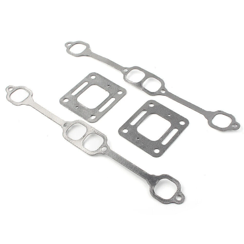 Exhaust Gasket Manifold Block To Manifold Gaskets For Mercruiser 5.0 And 5.7 Engines 1980-2002 With Center Rise