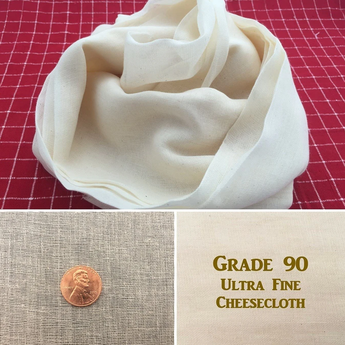 Description Picture 5 of itemCheesecloth Bags for Straining Food Yogurt Filter Strainers Bag Unbleached Cotton Cheese Clothes Bag Filter for Nut Milk Coffee