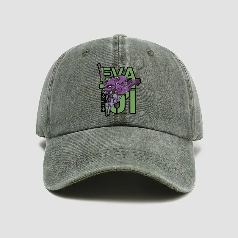 Neon Genesis Evangelion Cartoon-Inspired Baseball Hat - Festival Gift Edition
