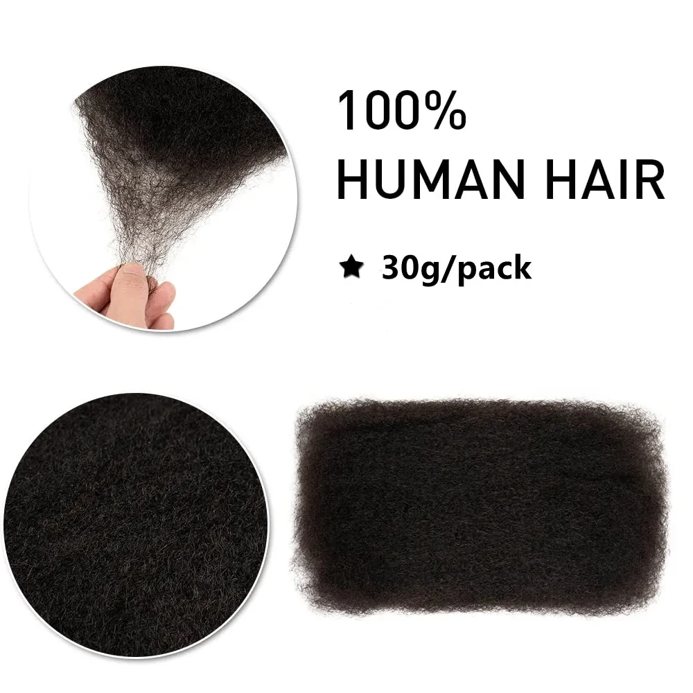 Brazilian Remy Hair Afro kinky Curly Bulk Human Hair For Braiding DreadLocks 1 Bundle 30g/pc Natural Color Braids No Weft human hair extensions human hair bundles braiding hair extensions human braiding hair