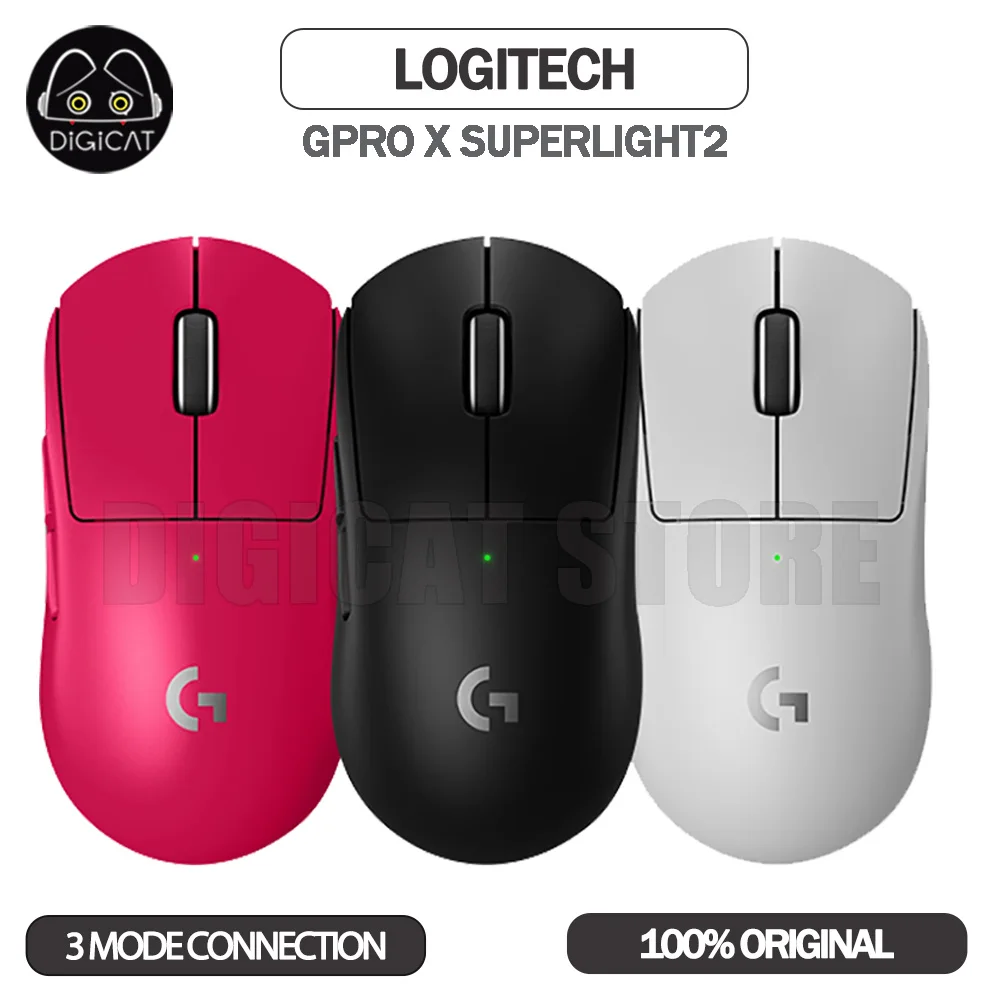 

Logitech G Pro X Superlight2 Mouse 3Mode Bluetooth Wireless Mouse Gpw 3 Lightspeed Hero 2 Sensor Office Esports Gaming Mice Gift