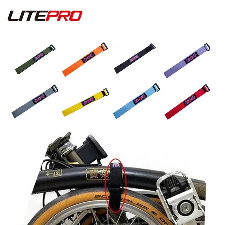 Litepro 16 인치 접이식 프레임 고정 스트랩 프레임 셀프 스티커 로프 40c..