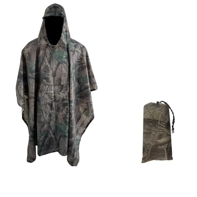 Mann Militär Undurchlässiger Reißverschluss Camo Regenmantel Wasserdichter Regenmantel Männer Regenmantel Frauen Markise Der Regen Motorrad Regenponcho – Detail 7