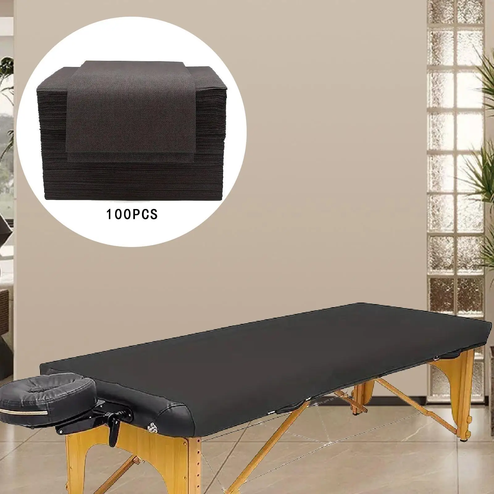 100Pcs Disposable Salon Bed Sheets Spa Bed Covers for Beauty Hotel Home