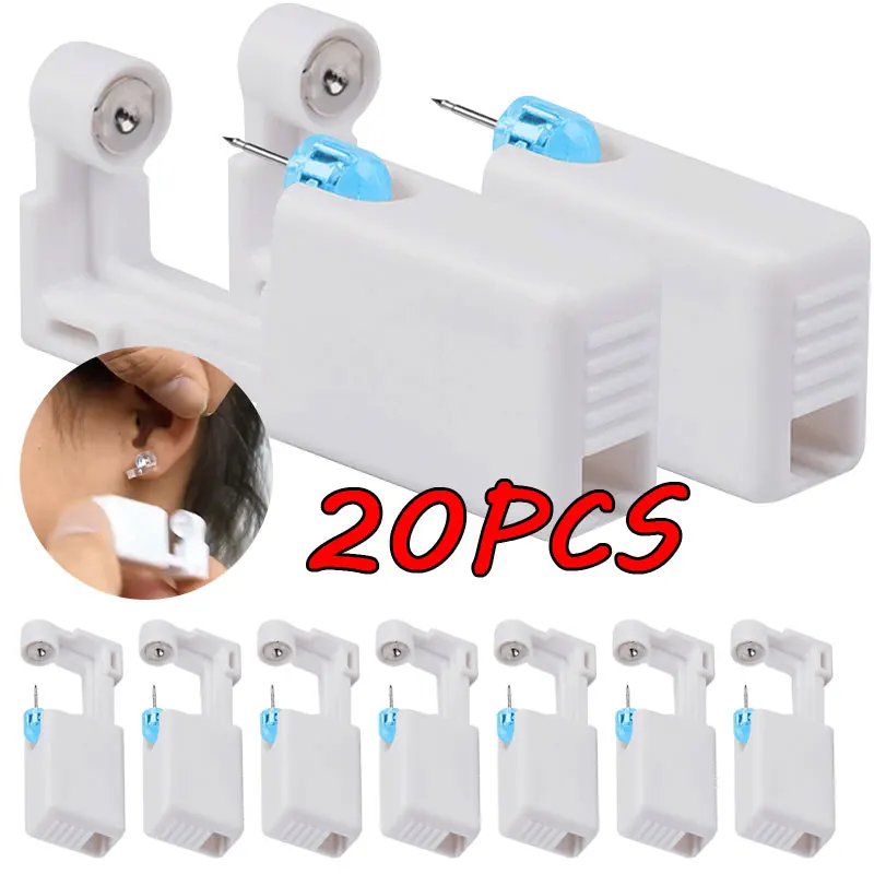 20pcsSafetyEarPiercingGunKitDisposableDisinfectSafetyEarring