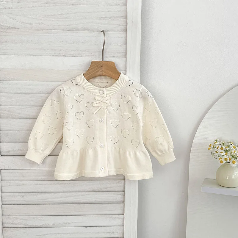 Autumn Baby Girls Knit Cardigan Sweater