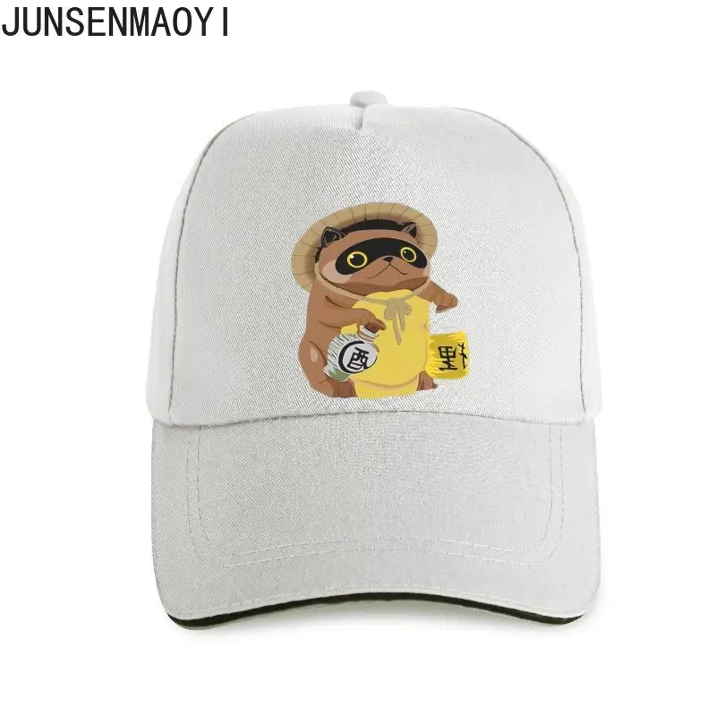 Japanese Raccoon Dog Tanuki Mujina Anime Manga Cute Baseball cap cotton men summer fashion Unisex Snapback Hats Trucker Sun-Hats