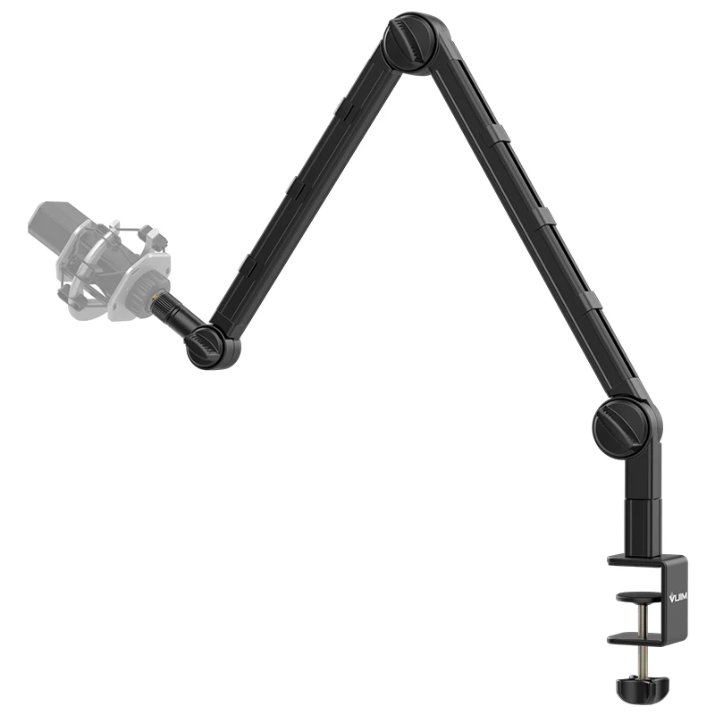 Microphone Boom Arm Stand Clamp Boom Arm Microphone Holder Light
