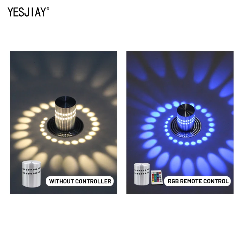 

LED RGB Remote Controller Wall Lamp Multicolor For Bedside Bedroom Lights Colorful Ac85-265v For KTV Background Wall Lighting