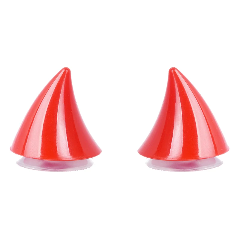 14 Cornets Décoratifs Pour Casque Moto/vélo - 7 Couleurs, Ventouse Incluse | En Caoutchouc Souple, Facile à Installer