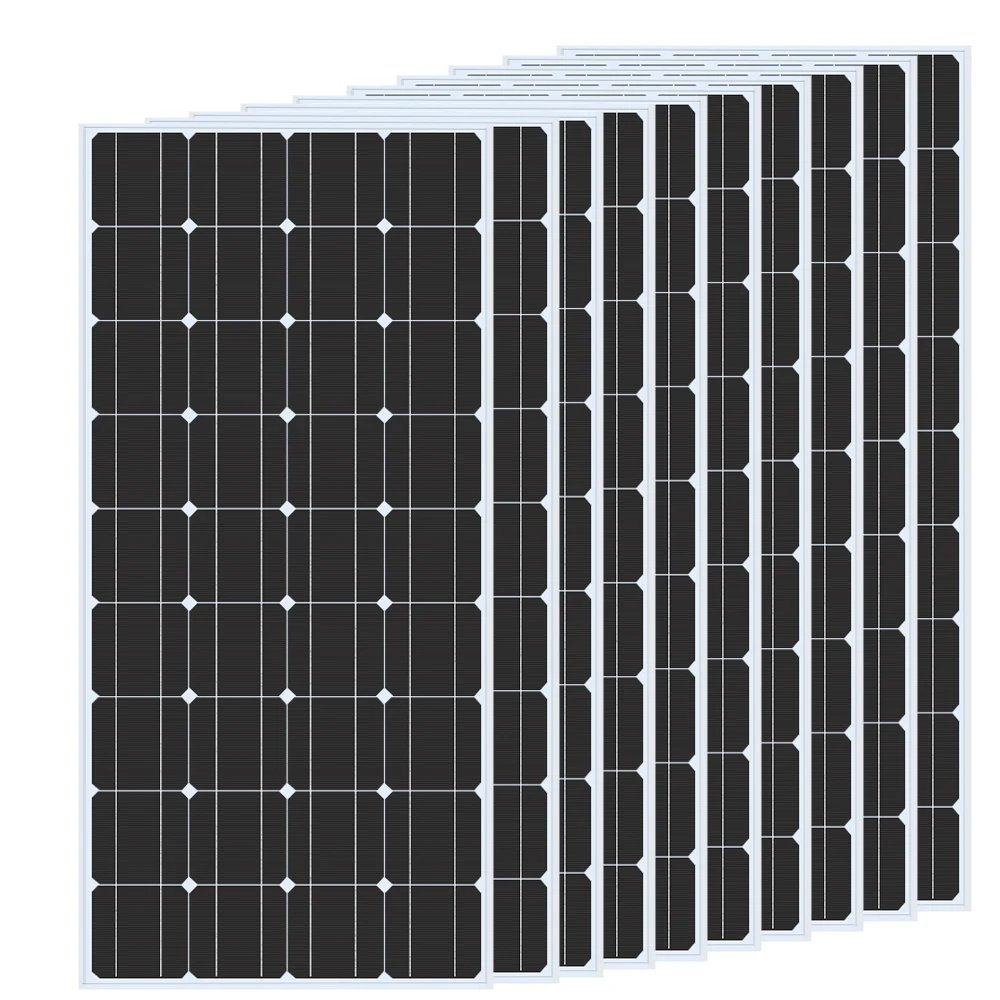 18V Photovoltaic Rigid (glass) Solar panel 1200W 720W 600W 480W 240W 120W Solar module diy kit system charger for house battery