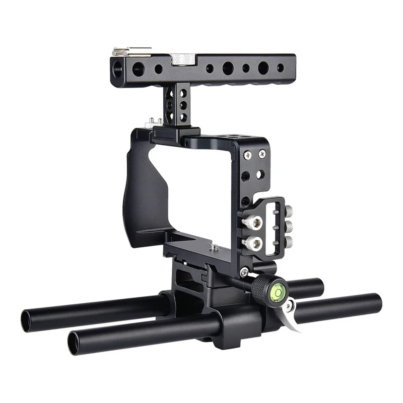

Camera Cage Rig for Sony A6300/A6000/A6500 Nex-7 Camera with Shoe Mount Thread Holes Handheld Grip