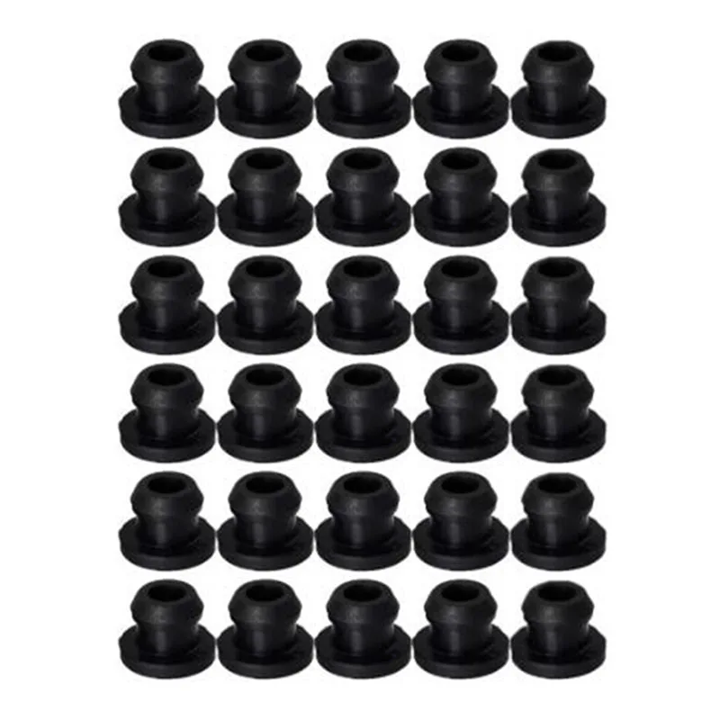 30Pcs Black Effective Reduce Scratches Heat Resistant RV Stove Grommet RV Car accessories rv stove grommet