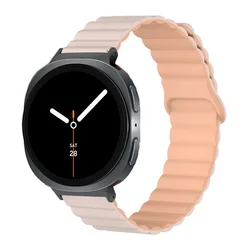 Magnetic Loop Silicone Sport Bracelet - Watch 8 Classic (23.Oxford with gray)