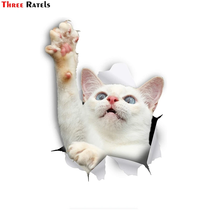 Wall stickers 3D cat for wall fridge toilet diary stationery album flakes scrapbooking