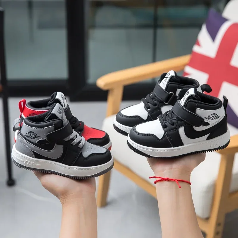 Fashion Kids Sneakers Spring Autumn High Top Breathable Casual Shoes Girls Non-slip Board Shoes Boys Outdoors Basketball sports shoes kids sneakers kids shoes kids sports shoes