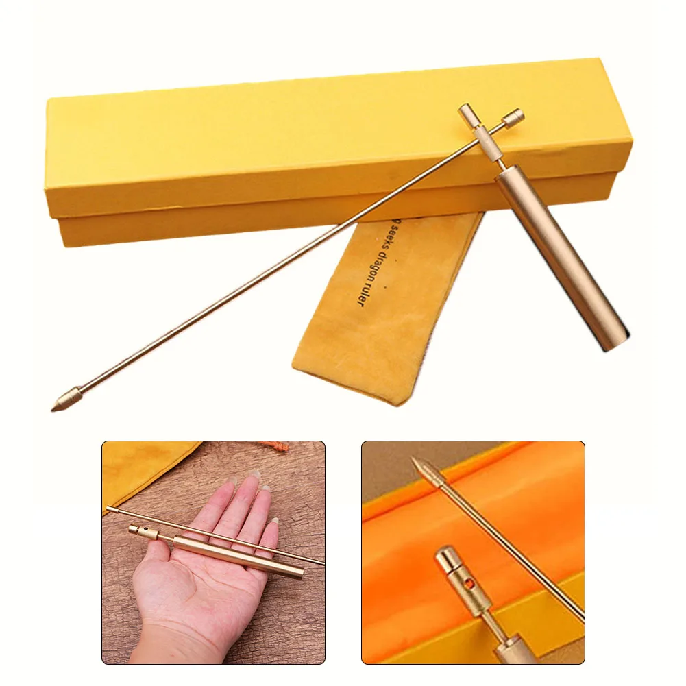

1PC Copper Probe 99.9% Pure Copper Dowsticks 21 Cm Hand Length Gold For Treasure Hunting Divination Tools Divination Stick Tool