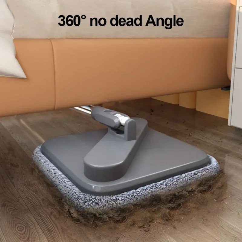

With Spin Square Nano Microfiber Rotatable Cleaning Squeeze Cloth Floor Self-clean s Tools Lazy 360° Bucket Hand-free Mop