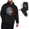 2025 Autumn/Winter New Hot Wrestling Fans Men's Cody Rhodes Black pullover casual pants street casual sports fashion black set 5