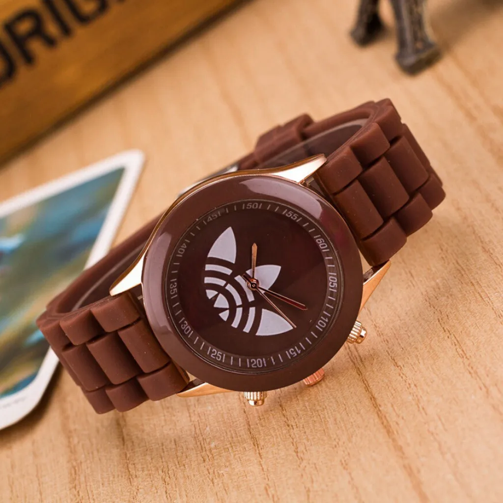 1pcs Silicone Sport Men's Women Watches Casual Quartz Watch For Women Fashion 6