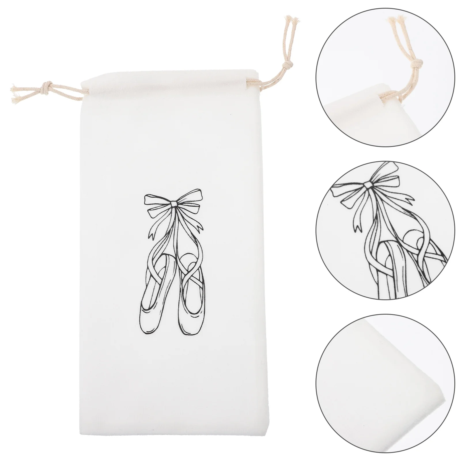 Pointe Shoe Bag Dance Shoe Bags Shoe Storage Ballet Dance Shoes Bag Drawstring Dance Shoe Pouch Bag Women Girls