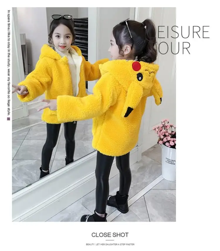 Combinaison jaune Pokémon Pikachu pour enfants, vêtements Kawaii, bons  cadeaux, souvenirs d'enfance mignons, garçons et filles, créatif, automne -  AliExpress