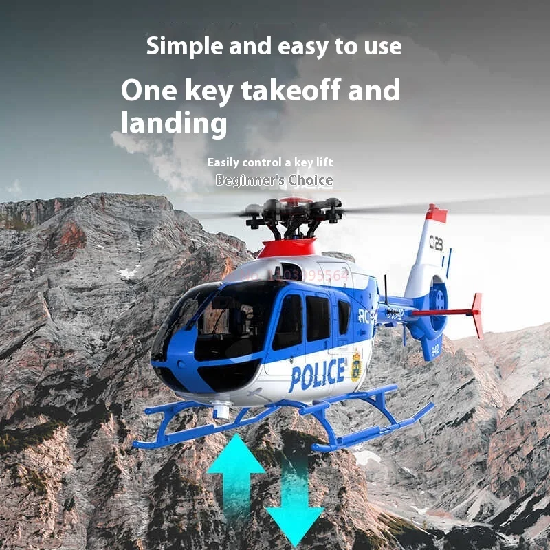 Rc Era Ec-135 Brushless Motor One Key Reverse Flight Single Propeller 6-Channel Helicopter C123 Optical Flow Positioning 5