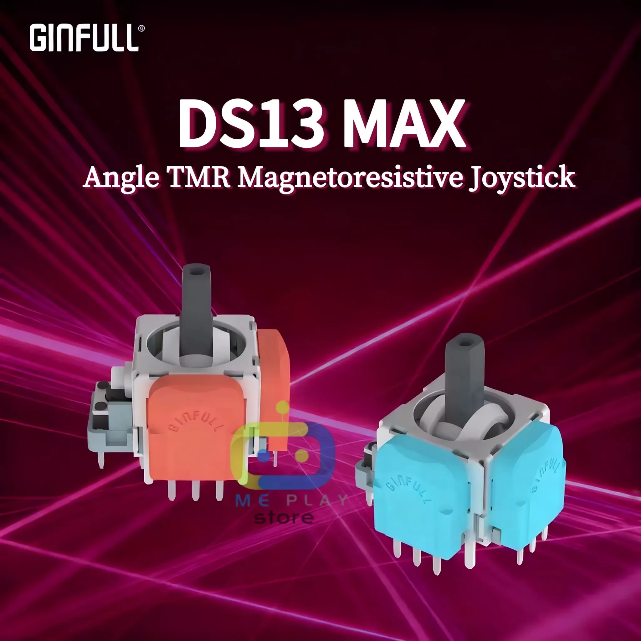 10 個第 2 世代 GINFULL DS13 MAX TMR 電磁ジョイスティック PS5 PS4