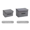 Fold Non Woven Fabric Storage Box Gray Home Supplies Clothing Underwear Sock And Kid Toy Storage Organizer Cosmetics 6