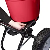 2150 Commercial 50 LB Broadcast Fertilizer Spreader. Heavy-Duty Walk-Behind Push Garden Seeder 2