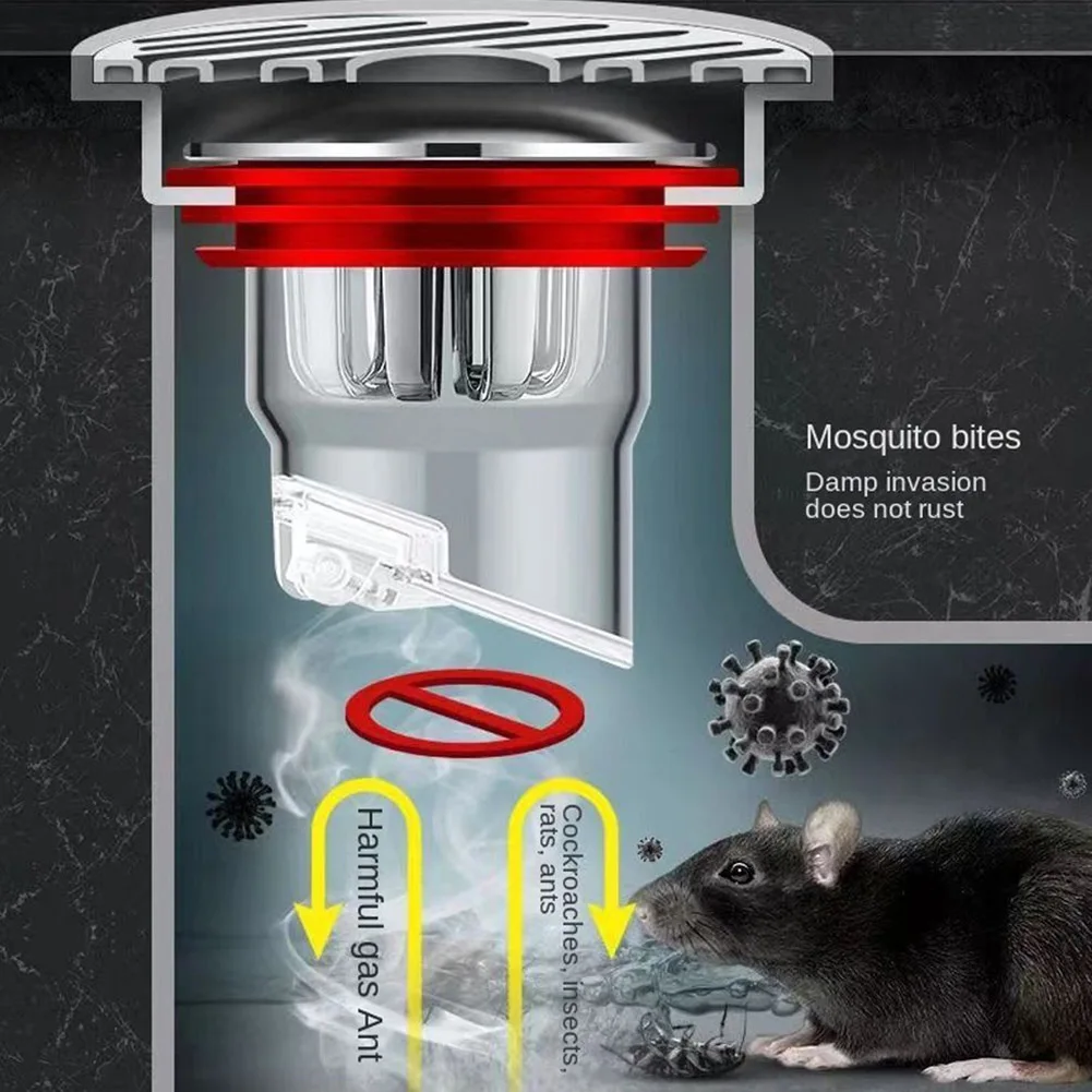 

New Bath Shower Floor Drain Core ABS Shower Floor Drain Plug Insect Proof Odor Proof Bathroom Fast Drainage Universal Deodorant