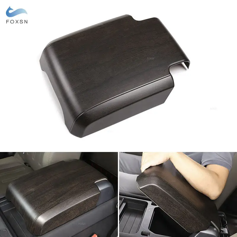 

For Land Rover Defender 90 110 2020 2021 2022 Car Stowing Tidying Armrest Box Protect Cover Trim Accessories Oak Wood Grain