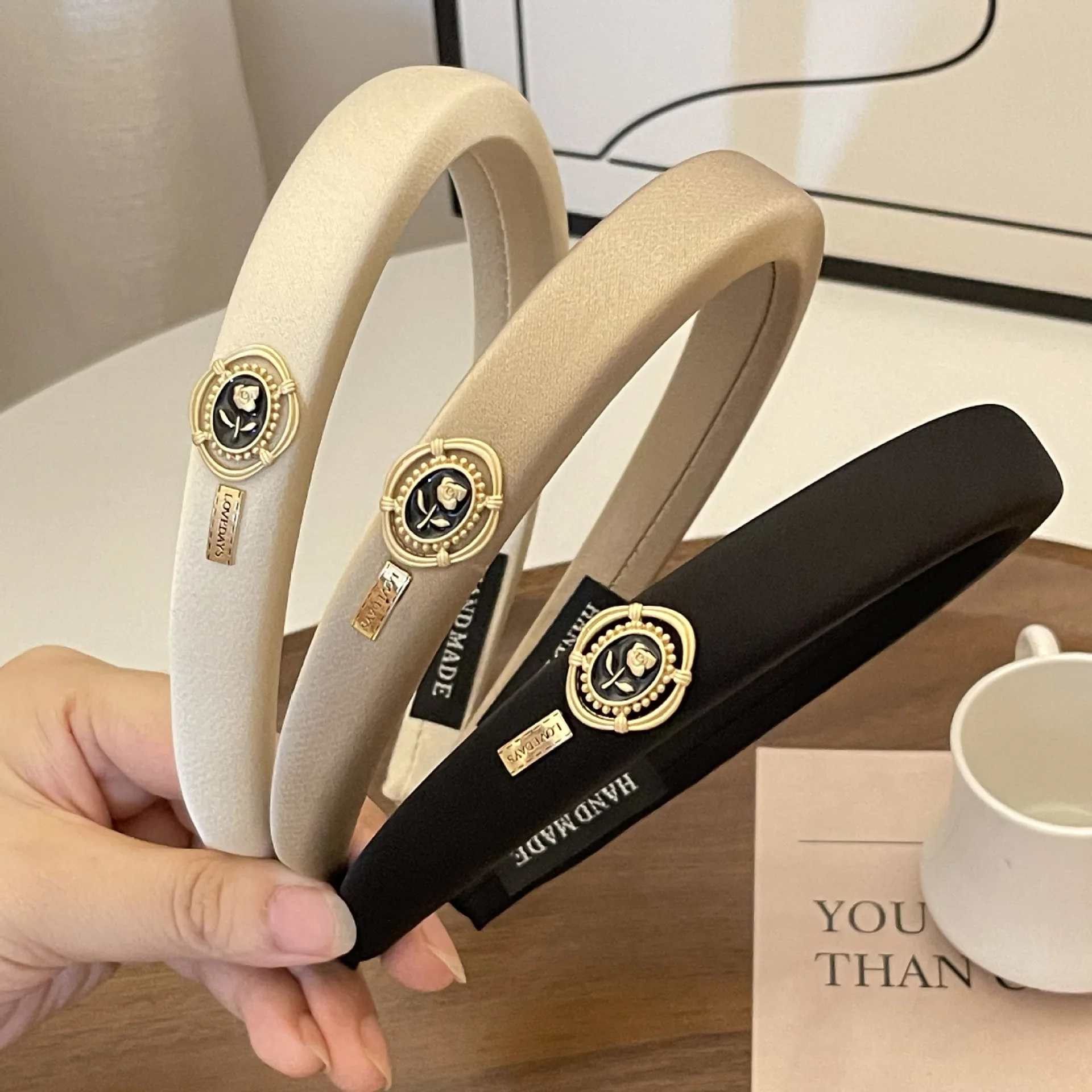 New Brand Designers Luxury Headbands Fashion Camellia Hairbands For Women Dropship Girl Elegant